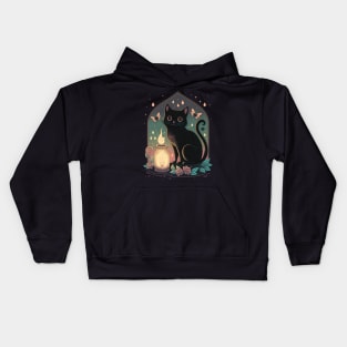 Black Cat Magic Kids Hoodie